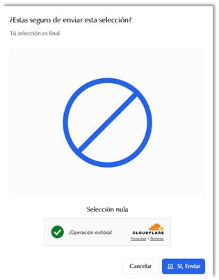 Enviar selección Enviar selección