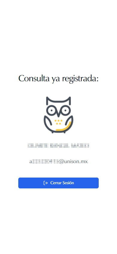 Participación ya registrada Participación ya registrada